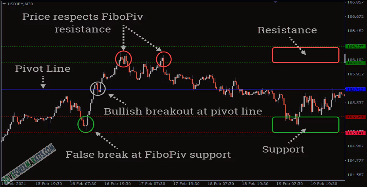 FiboPiv V2  Forex Indicator